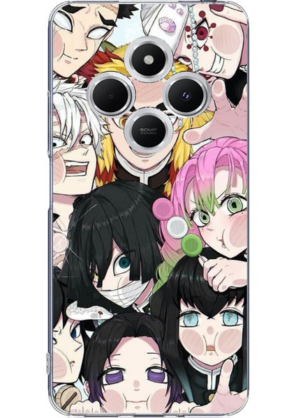 Redmi 14C Uyumlu Demon Slayer Manga Baskılı Silikon Kılıf