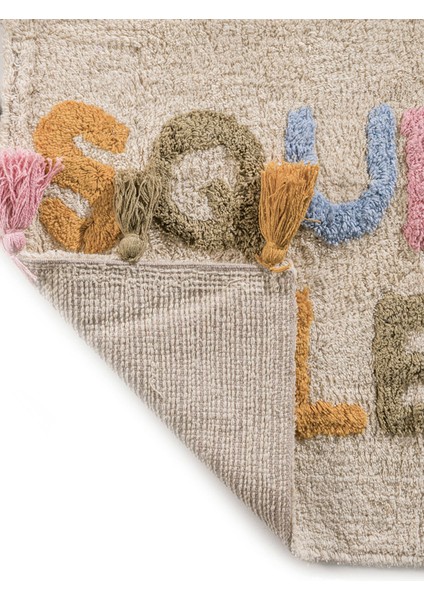 Yeni Sezon Yazı Nakışlı Banyo Paspası 50X80 cm modelleri