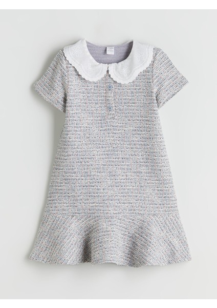 Yeni Sezon Bebe Yaka Kız Çocuk Elbise modelleri