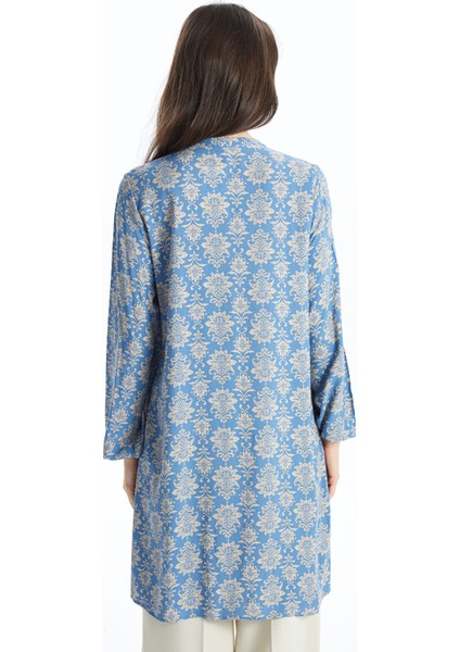 Yeni Sezon Bisiklet Yaka Desenli Kadın Tunik indirimleri