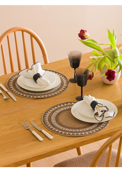 Yeni Sezon Baskılı 2 Parça Amerikan Servis 38 cm