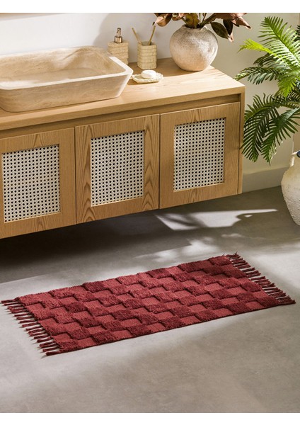 Yeni Sezon Püsküllü Banyo Paspası 50X80 cm