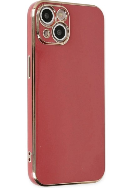 iPhone 14 Kılıf Volet Silikon - Kırmızı