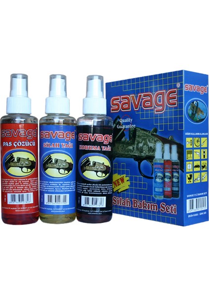 Savage Üçlü Silah Bakım Yağı Seti