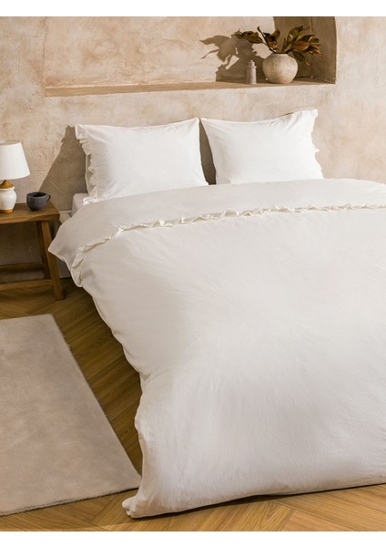 Yeni Sezon Pamuklu Düz Çift Kişilik Nevresim Seti