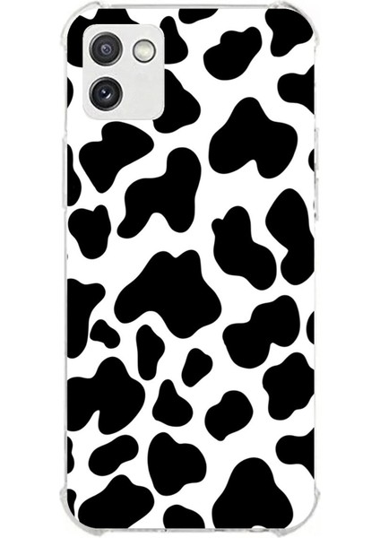 Samsung Galaxy A03 Uyumlu Inek Desenli Tasarımlı Baskılı Silikon Kılıf
