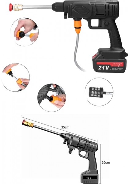 Akülü Oto Araç Yıkama Yüksek Basınçlı Araba Yıkama Makinesi Şarjlı fırsatları
