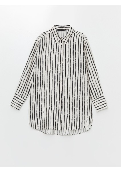 Yeni Sezon Çizgili Uzun Kollu Kadın Gömlek Tunik indirimleri