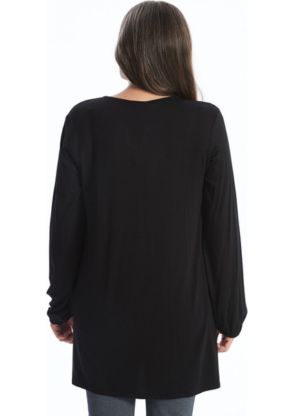 Yeni Sezon Bağlamalı Yaka Taşlı Kadın Tunik fırsatları