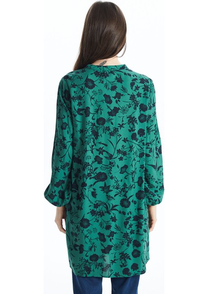 Yeni Sezon Bisiklet Yaka Çiçekli Kadın Tunik indirimleri