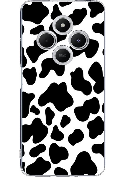 Redmi 14C Uyumlu Inek Desenli Tasarımlı Baskılı Silikon Kılıf
