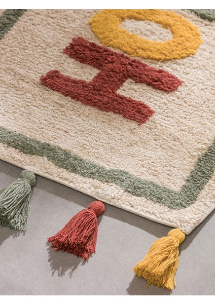 Yeni Sezon Home Nakışlı Püsküllü Banyo Paspası 50X80 cm fiyatları