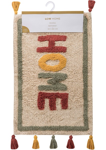 Yeni Sezon Home Nakışlı Püsküllü Banyo Paspası 50X80 cm indirimleri