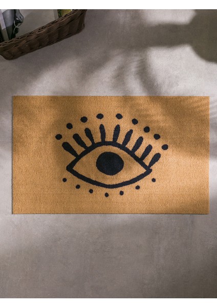 Yeni Sezon Göz Baskılı Banyo Paspası 45X75 cm