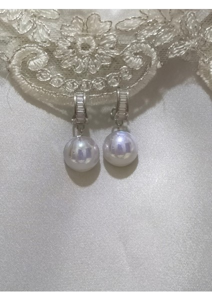 Baget Taşlı Inci Sallantılı Küpe – Zarif ve Işıltılı Tasarım fiyatları