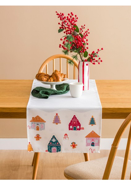 Yeni Sezon Yılbaşı Temalı Baskılı Runner fiyatları