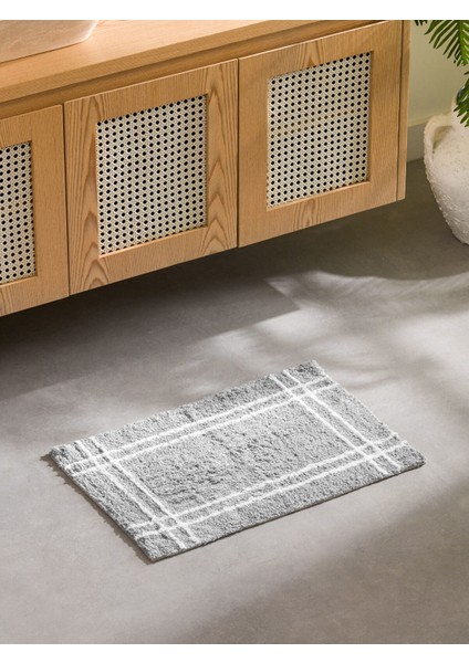Yeni Sezon Çizgi Desenli Banyo Paspası 40X60 cm