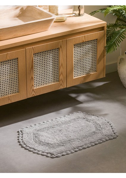 Yeni Sezon Tomurcuk Desenli Banyo Paspası 50X80 cm