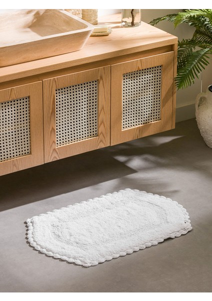 Yeni Sezon Tomurcuk Desenli Banyo Paspası 50X80 cm