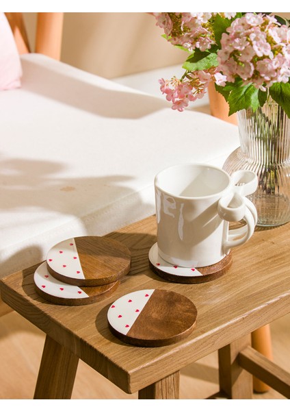 Yeni Sezon Dekoratif Bardak Altlığı 4'lü