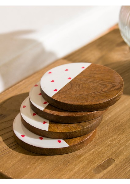 Yeni Sezon Dekoratif Bardak Altlığı 4'lü modelleri