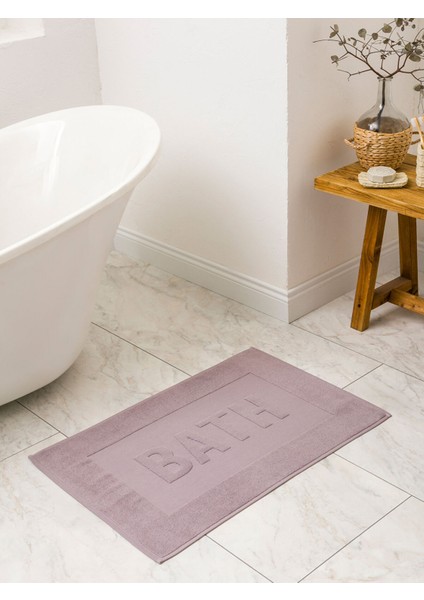 Yeni Sezon Yazı Nakışlı Banyo Paspası 50X80 cm