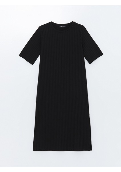 Yeni Sezon Bisiklet Yaka Dokulu Elbise indirimleri