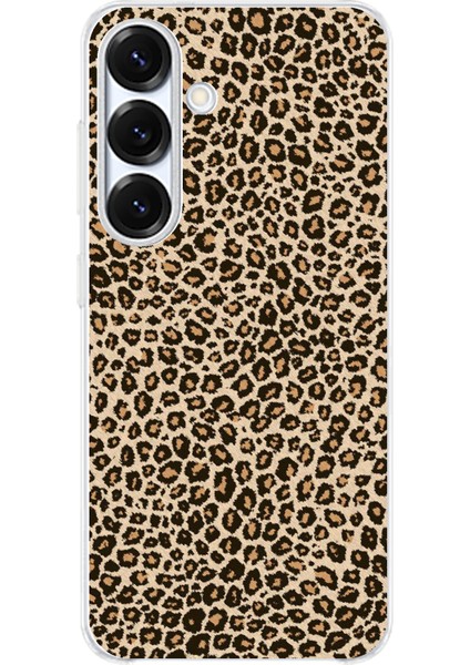 Samsung Galaxy S25 Uyumlu Leopar Tasarımlı Baskılı Silikon Kılıf