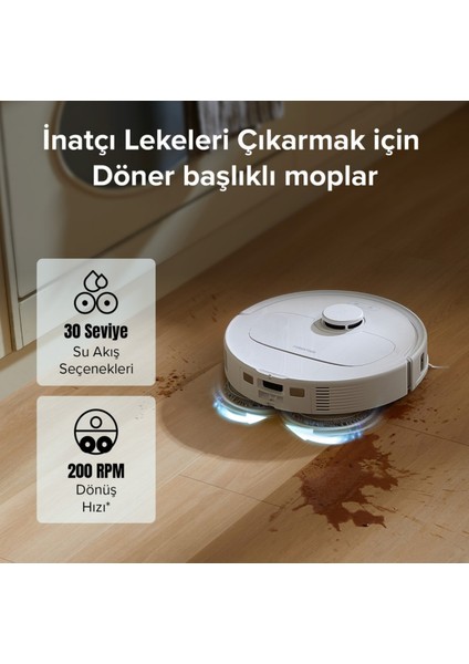 Emiş Gücü 12000 Pa Olan Qrevo C Robot Süpürge Beyaz+ Hassas Mutfak Tartısı Hediye