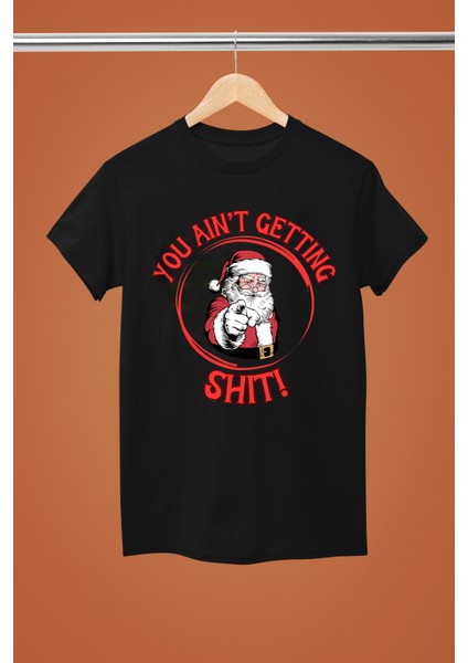 Chrıstmas Noel Yılbaşı Temalı Pamuklu Kısa Kollu Regular Kalıp Funny Tshırt