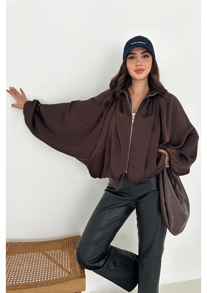 Kadın Balon Kol Büzgülü Ceket – Flow Ease