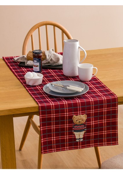 Yeni Sezon Ayıcık Nakışlı Runner 45X120 cm