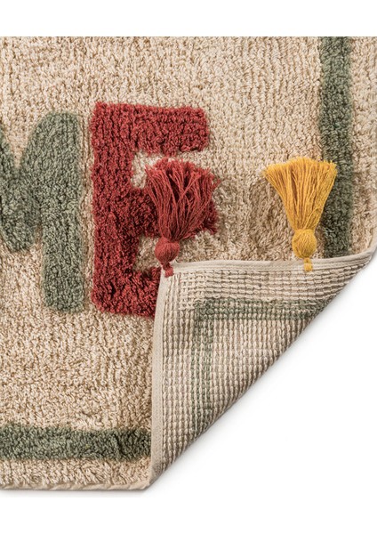 Yeni Sezon Home Nakışlı Püsküllü Banyo Paspası 50X80 cm fırsatları