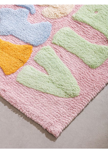 Yeni Sezon Yazı Nakışlı Banyo Paspası 50X80 cm fiyatları