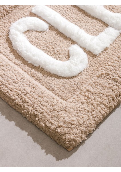 Yeni Sezon Yazı Nakışlı Banyo Paspası 50X80 cm fiyatları