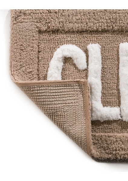 Yeni Sezon Yazı Nakışlı Banyo Paspası 50X80 cm modelleri