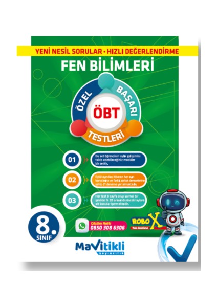 8.sınıf Fen Bilimleri Özel Başarı Testleri