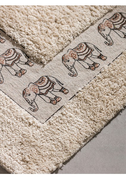 Yeni Sezon Fil Nakışlı Banyo Paspası 50X60 cm fiyatları