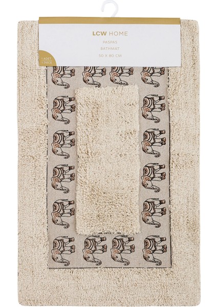 Yeni Sezon Fil Nakışlı Banyo Paspası 50X60 cm indirimleri