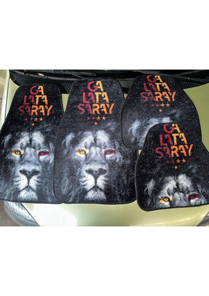 Galatasaray Temalı Aslan Figürlü Lüks Taraftar Dekor Paspası-Oto Aksesuar Ürünü fırsatları