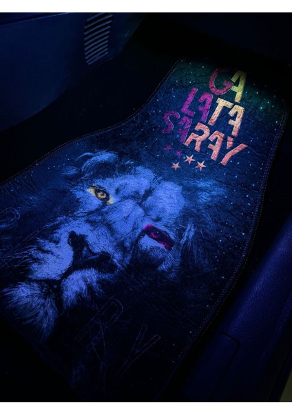 Galatasaray Temalı Aslan Figürlü Lüks Taraftar Dekor Paspası-Oto Aksesuar Ürünü indirimleri