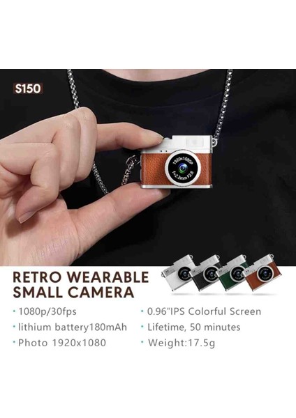 Retro Ekranlı Mini Dijital Kamera 1920*1800P F2.8 Fotoğraf ve Video Çekme Özelliği fırsatları