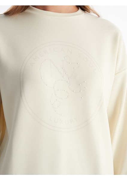 Yeni Sezon Bisiklet Yaka Baskılı Kadın Tunik modelleri