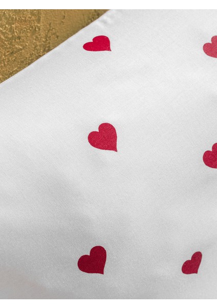 Yeni Sezon Kalp Baskılı Tek Kişilik Nevresim Seti fırsatları