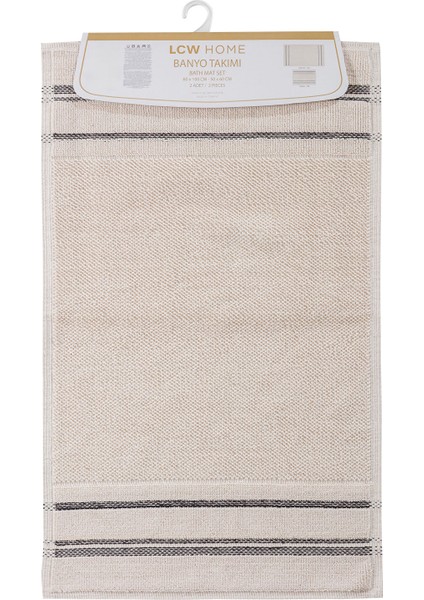 Yeni Sezon Çizgi Desenli Banyo Paspası 2'li indirimleri