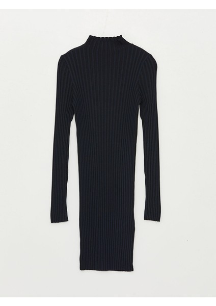 Yeni Sezon Dik Yaka Düz Uzun Kollu Elbise indirimleri