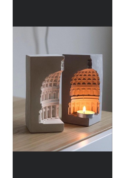 Mimari Formlu 2’li Dekoratif Kitap Tutucu Seti modelleri