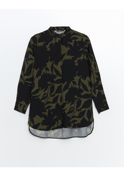 Yeni Sezon Hakim Yaka Desenli Kadın Gömlek Tunik indirimleri