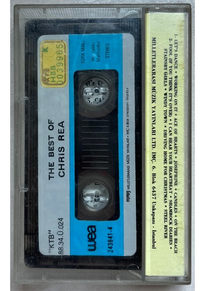 Chris Rea The Best Of Chris Rea Kaset (Orijinal Dönem Kağıt Baskı Kaset) fiyatları