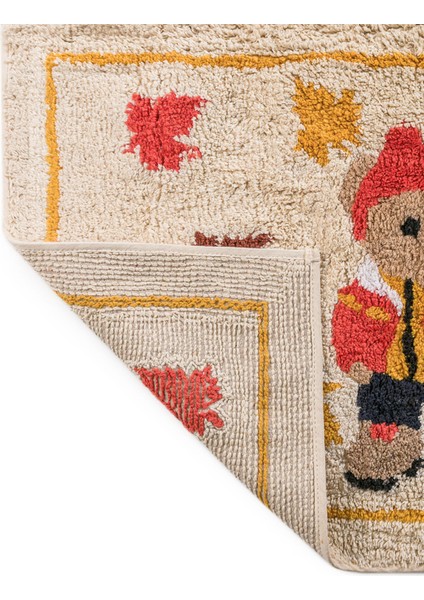 Yeni Sezon Ayı Nakışlı Pelüş Banyo Paspası 50X80 cm modelleri